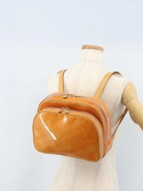 LOUIS VUITTON Monogram Vernis Marley Backpack Pink M91039 LV Auth LNZ301 main image 7